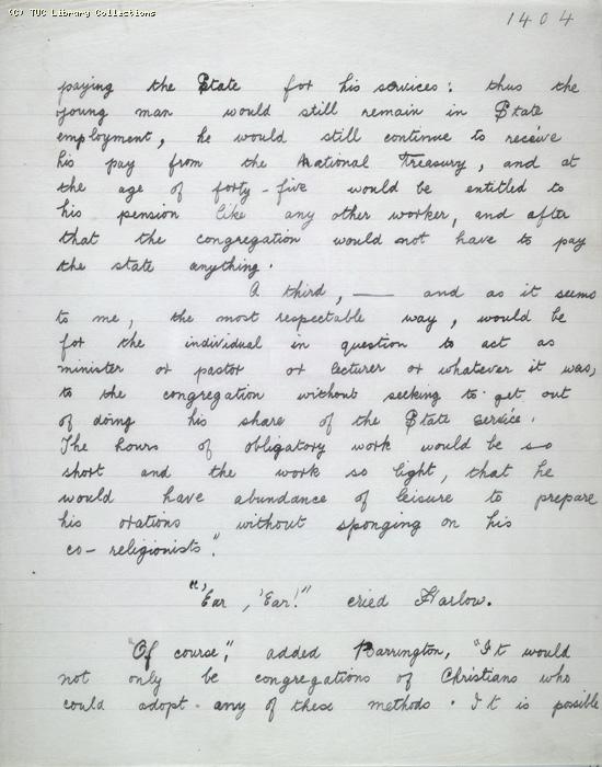 The Ragged Trousered Philanthropists - Manuscript, Page 1404