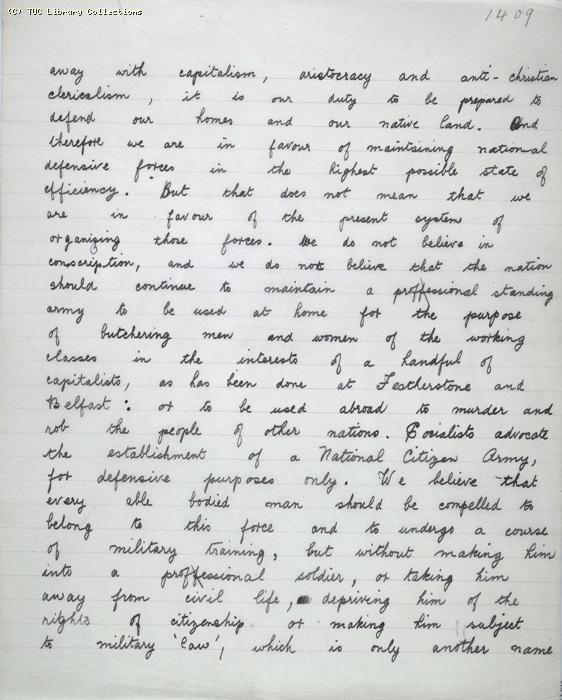 The Ragged Trousered Philanthropists - Manuscript, Page 1409