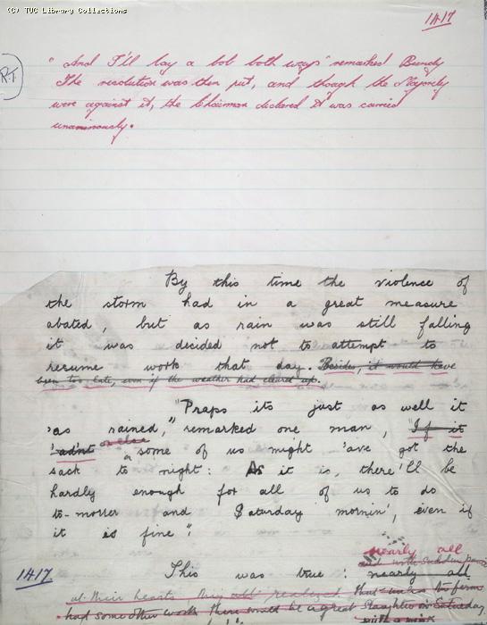The Ragged Trousered Philanthropists - Manuscript, Page 1417