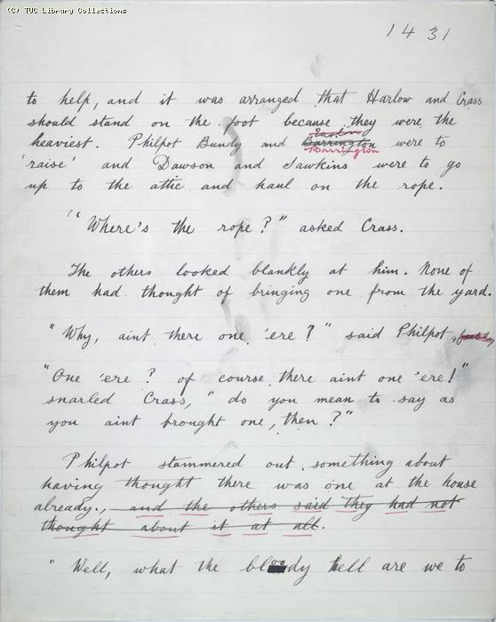 The Ragged Trousered Philanthropists - Manuscript, Page 1431