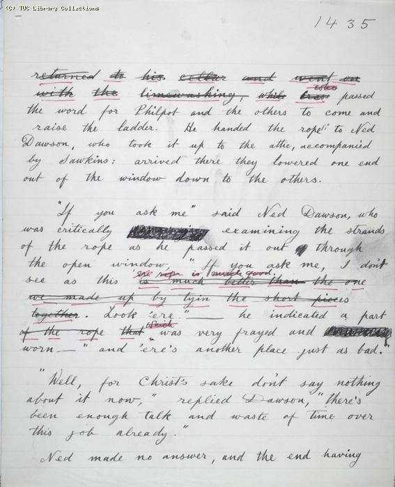 The Ragged Trousered Philanthropists - Manuscript, Page 1435