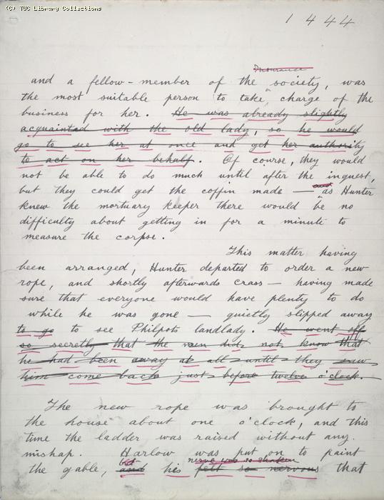 The Ragged Trousered Philanthropists - Manuscript, Page 1444