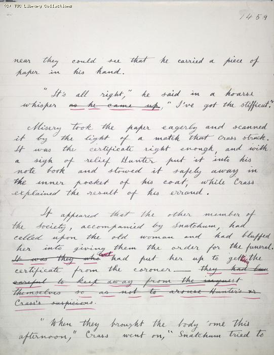 The Ragged Trousered Philanthropists - Manuscript, Page 1459