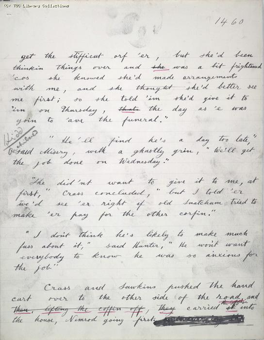 The Ragged Trousered Philanthropists - Manuscript, Page 1460