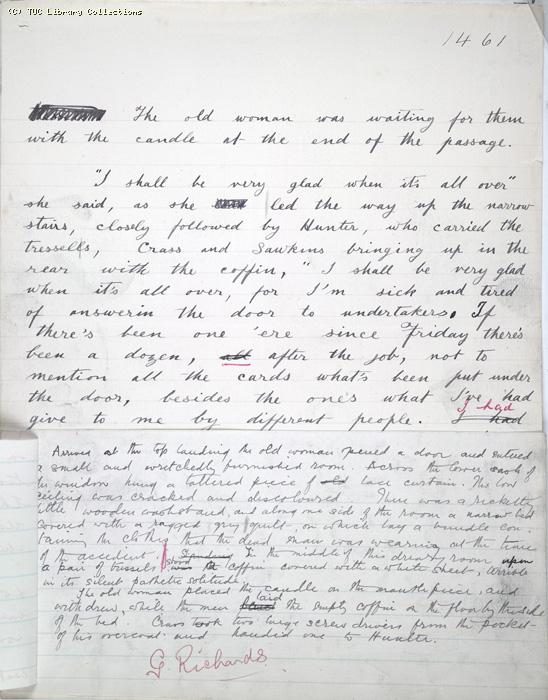 The Ragged Trousered Philanthropists - Manuscript, Page 1461b