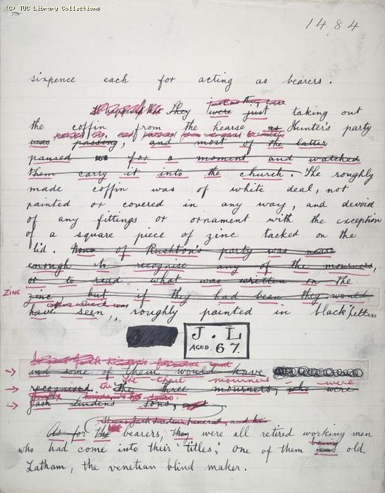 The Ragged Trousered Philanthropists - Manuscript, Page 1484