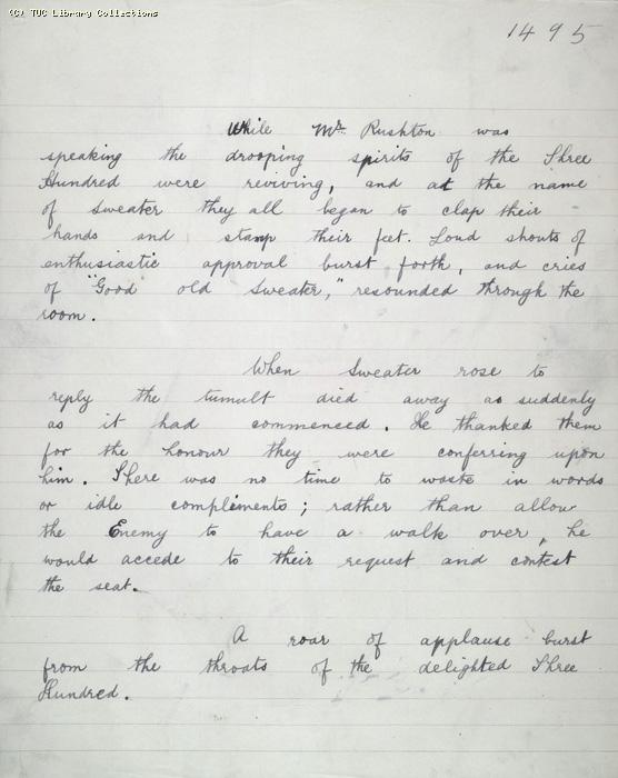The Ragged Trousered Philanthropists - Manuscript, Page 1495