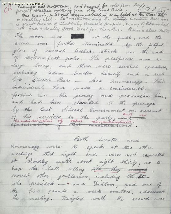 The Ragged Trousered Philanthropists - Manuscript, Page 1505