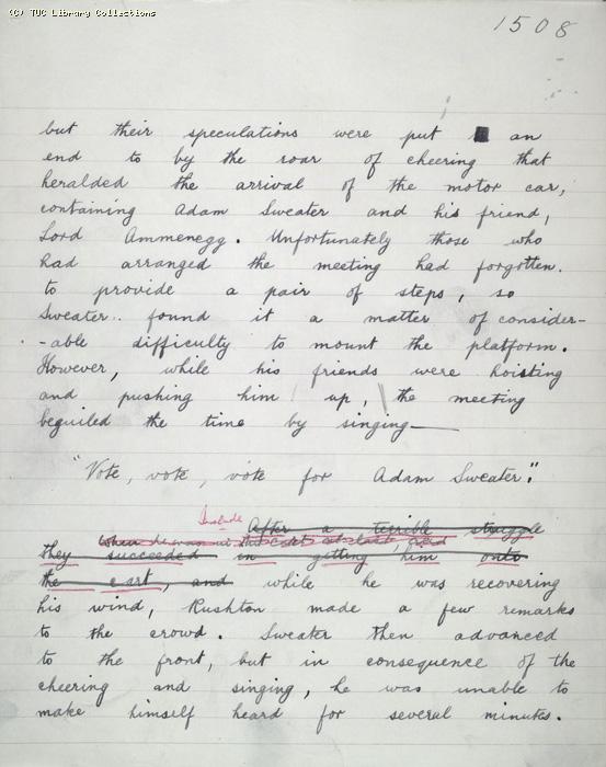 The Ragged Trousered Philanthropists - Manuscript, Page 1508