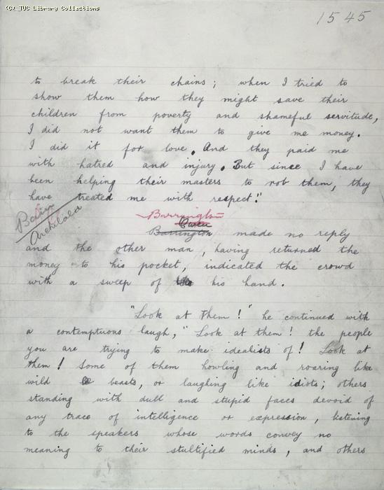 The Ragged Trousered Philanthropists - Manuscript, Page 1545