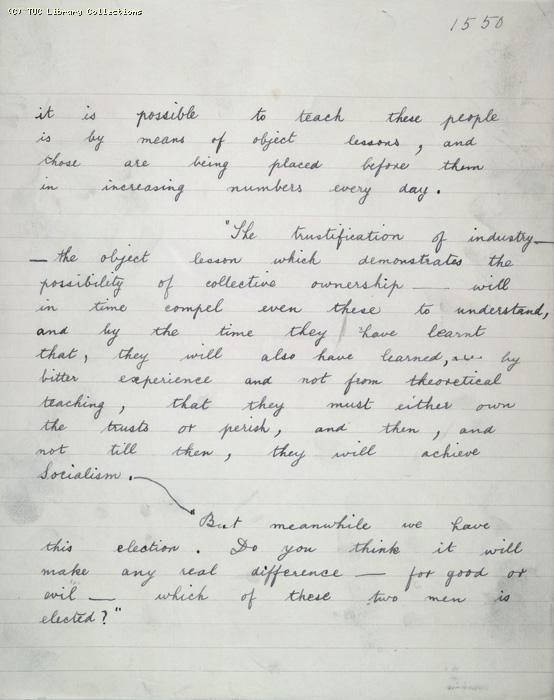 The Ragged Trousered Philanthropists - Manuscript, Page 1550