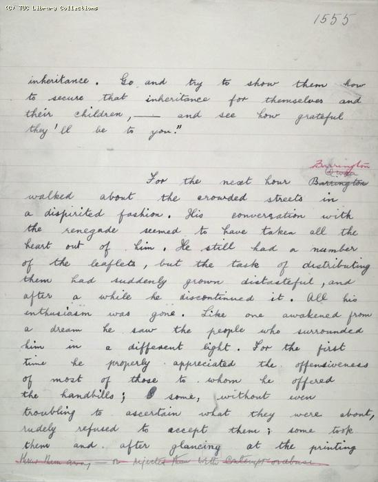 The Ragged Trousered Philanthropists - Manuscript, Page 1555