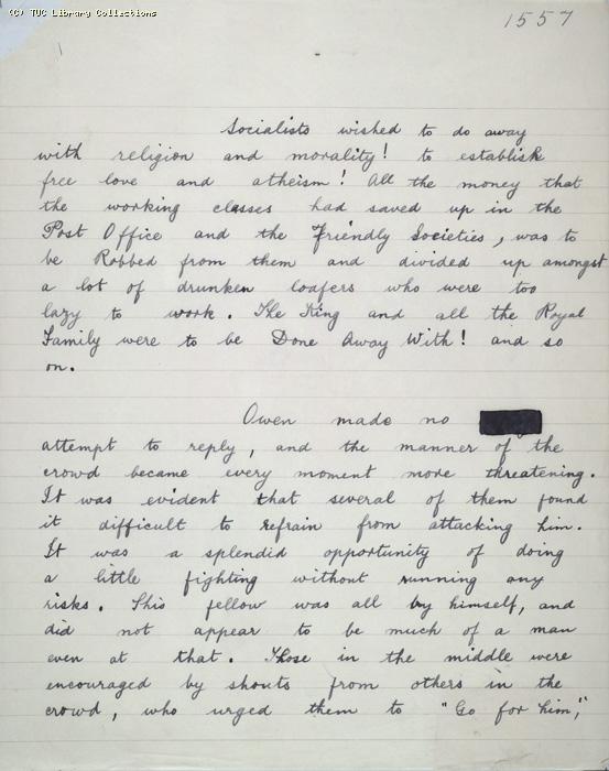 The Ragged Trousered Philanthropists - Manuscript, Page 1557