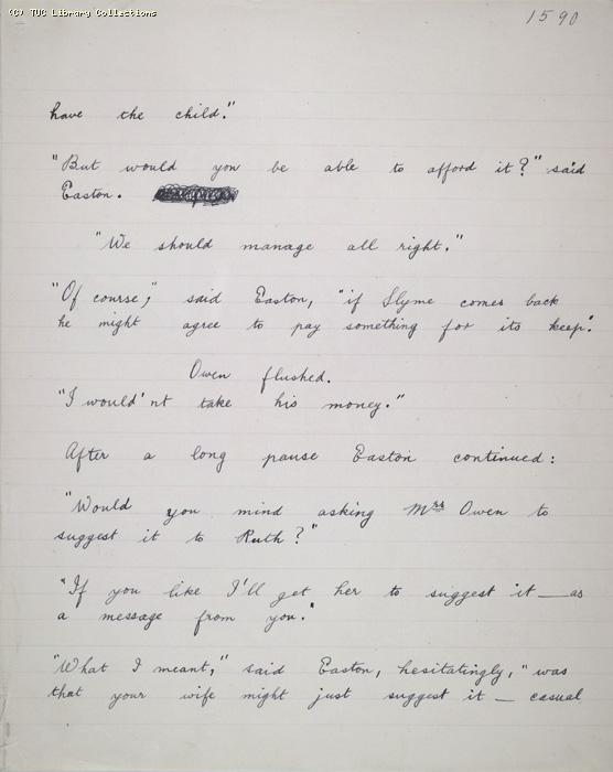 The Ragged Trousered Philanthropists - Manuscript, Page 1590