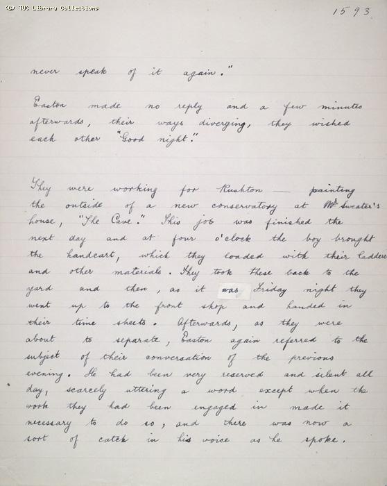 The Ragged Trousered Philanthropists - Manuscript, Page 1593