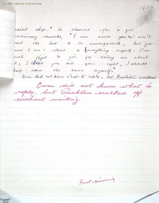 The Ragged Trousered Philanthropists - Manuscript, Page 1617