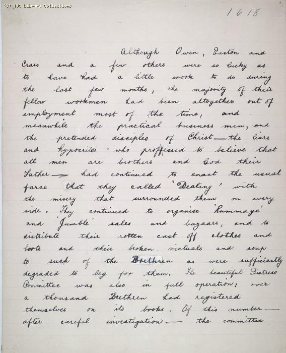 The Ragged Trousered Philanthropists - Manuscript, Page 1618