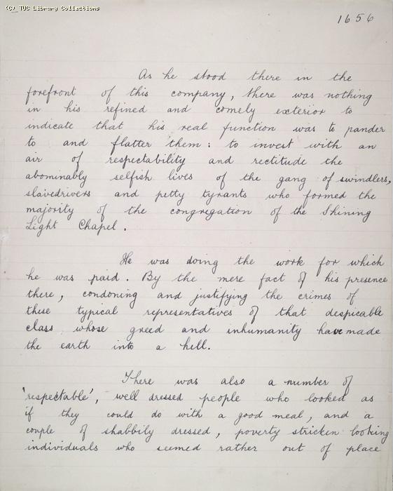 The Ragged Trousered Philanthropists - Manuscript, Page 1656