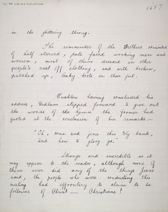 The Ragged Trousered Philanthropists - Manuscript, Page 1657