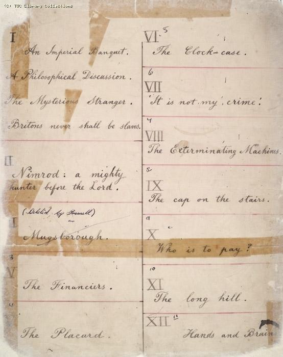 The Ragged Trousered Philanthropists - Contents, Page 1