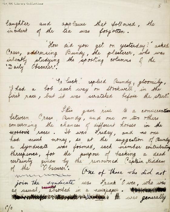 The Ragged Trousered Philanthropists - Manuscript, Page 8