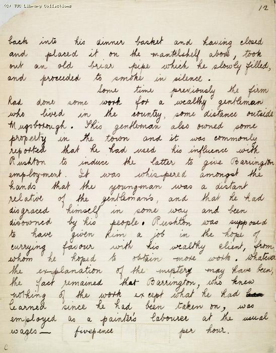 The Ragged Trousered Philanthropists - Manuscript, Page 12