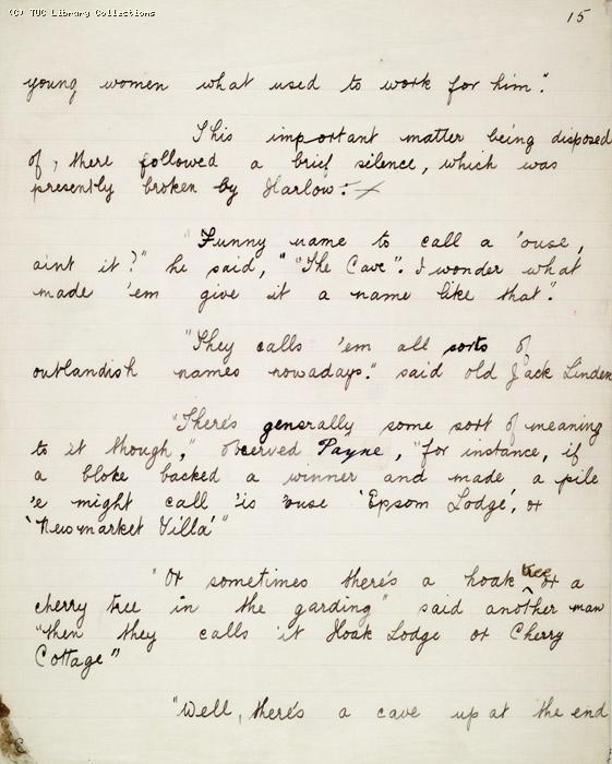 The Ragged Trousered Philanthropists - Manuscript, Page 15