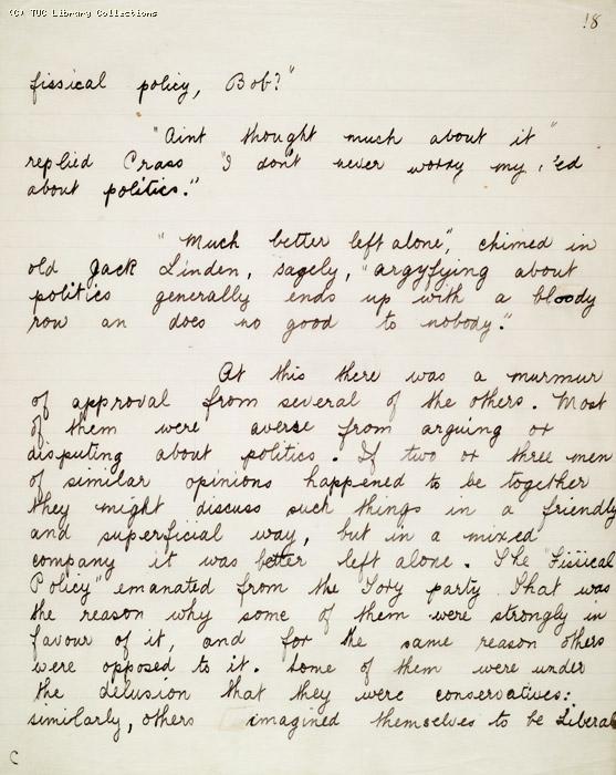 The Ragged Trousered Philanthropists - Manuscript, Page 18