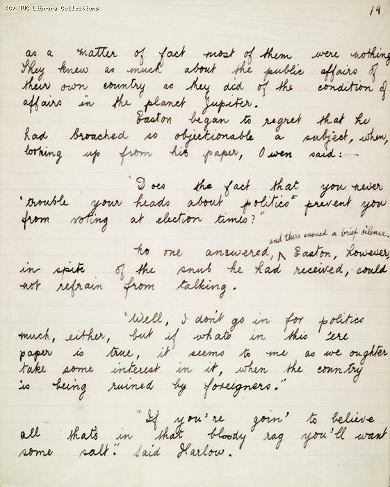 The Ragged Trousered Philanthropists - Manuscript, Page 19