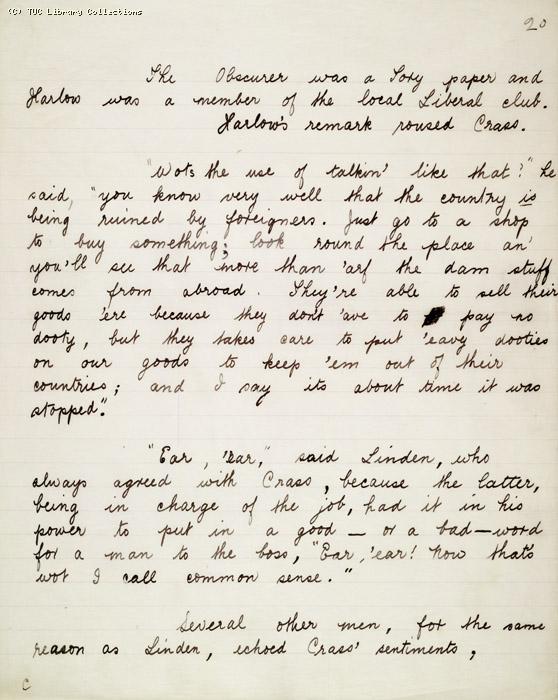 The Ragged Trousered Philanthropists - Manuscript, Page 20