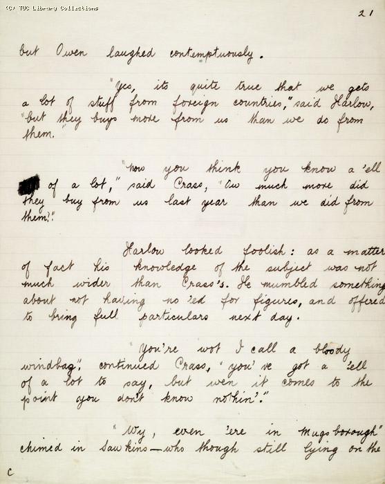 The Ragged Trousered Philanthropists - Manuscript, Page 21