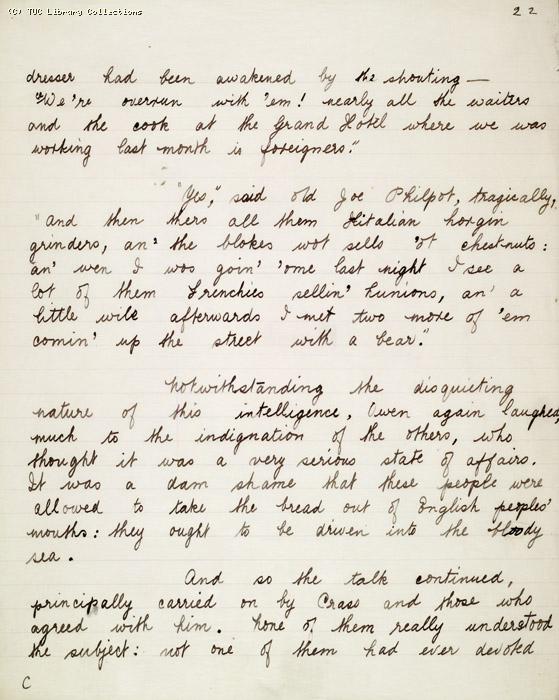 The Ragged Trousered Philanthropists - Manuscript, Page 22