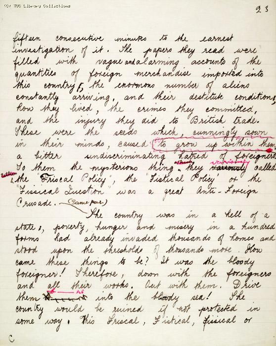 The Ragged Trousered Philanthropists - Manuscript, Page 23