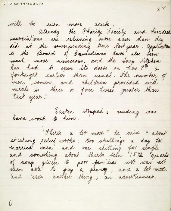 The Ragged Trousered Philanthropists - Manuscript, Page 28