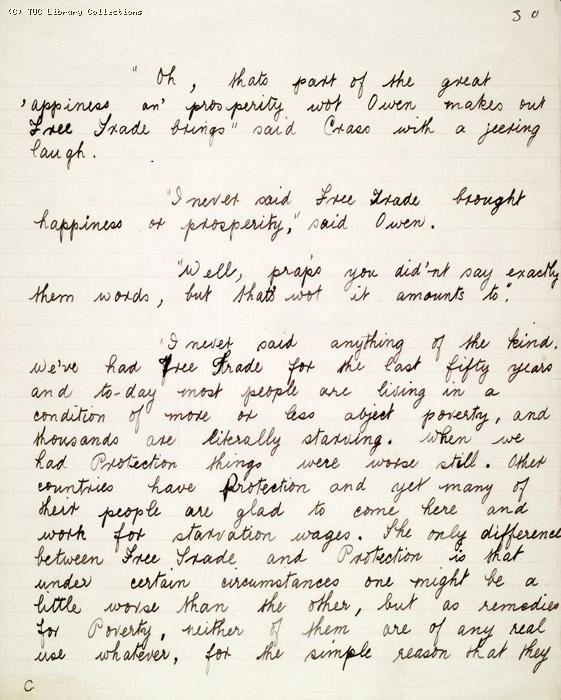 The Ragged Trousered Philanthropists - Manuscript, Page 30