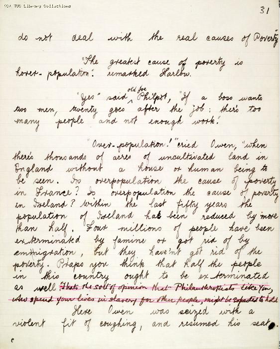 The Ragged Trousered Philanthropists - Manuscript, Page 31