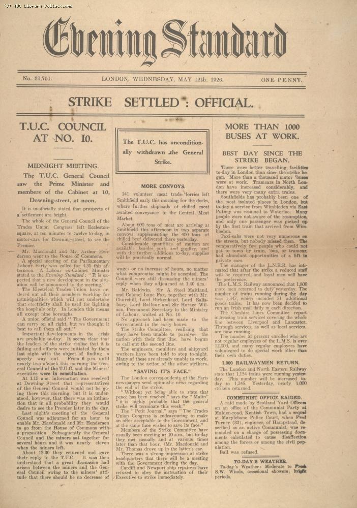 Evening Standard, 12 May 1926