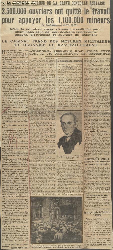 Le Quotidien, 5 May 1926
