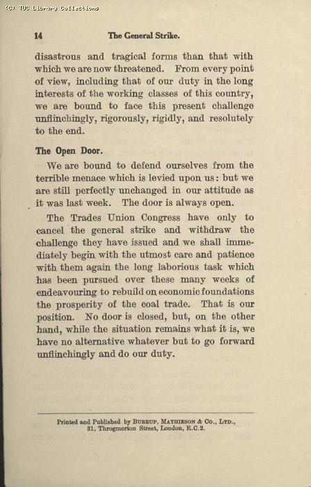 The General Strike - How the Government met the challenge