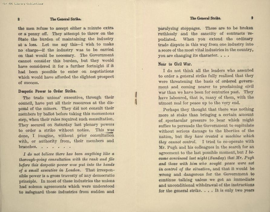 The General Strike - How the Government met the challenge