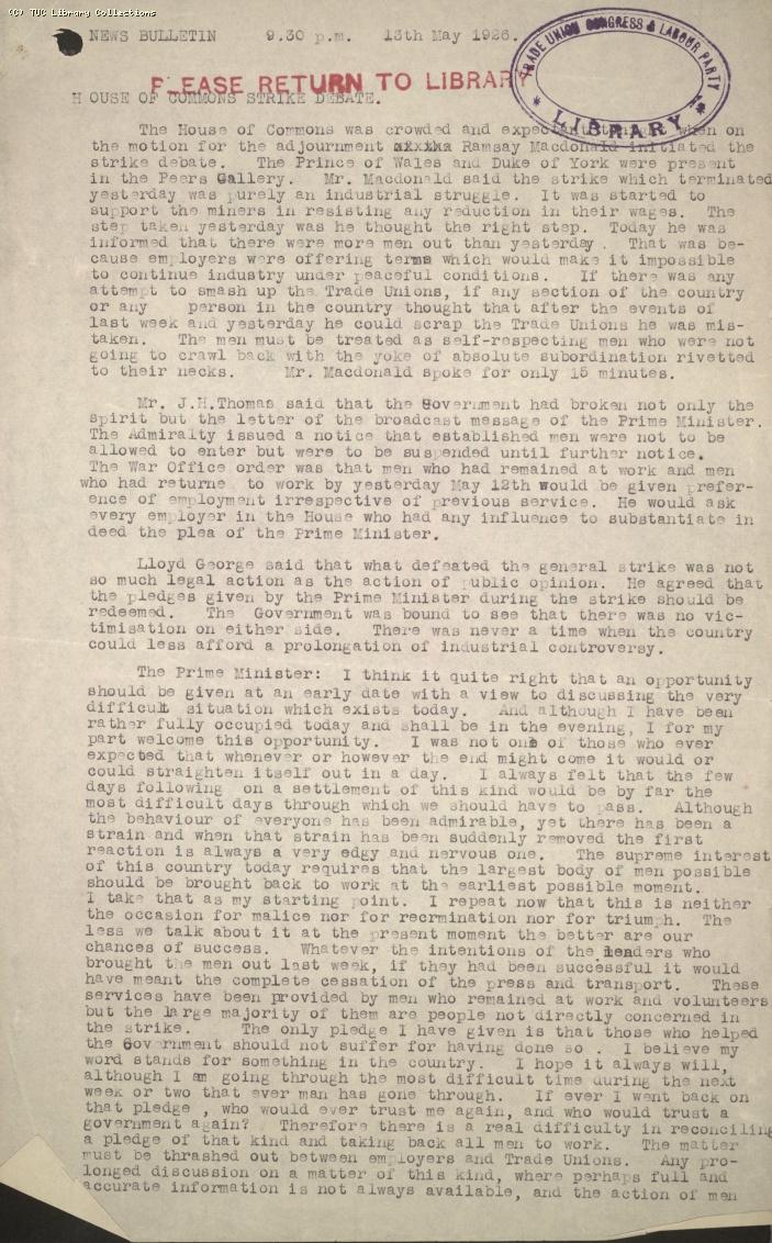 Wireless Bulletin,13 May 1926, 9.30pm