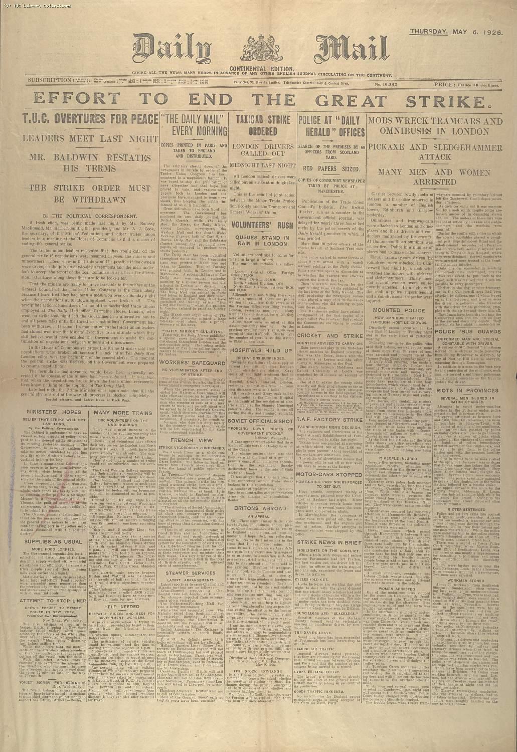 Daily Mail, 6 May 1926