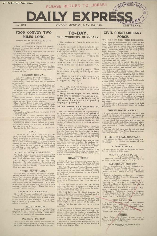 Daily Express, 10 May 1926 (1)