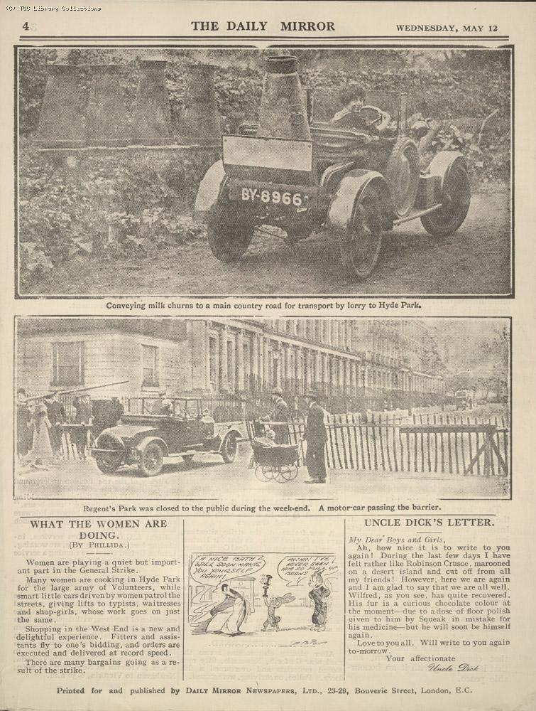 Daily Mirror, 12 May 1926