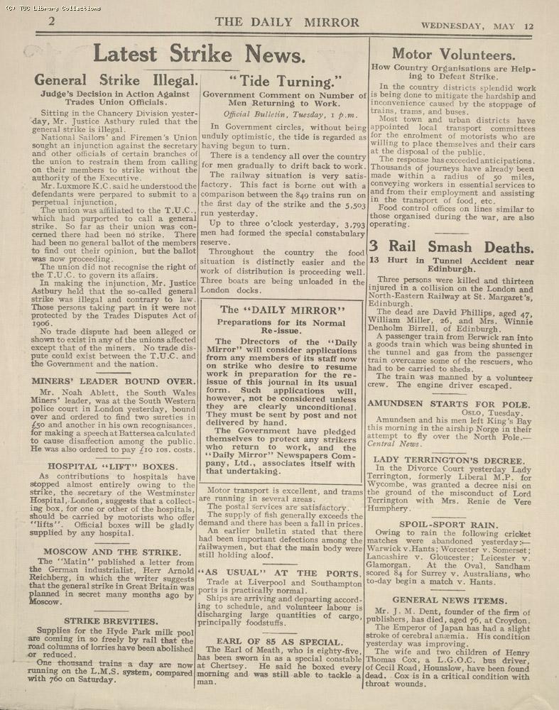 Daily Mirror, 12 May 1926