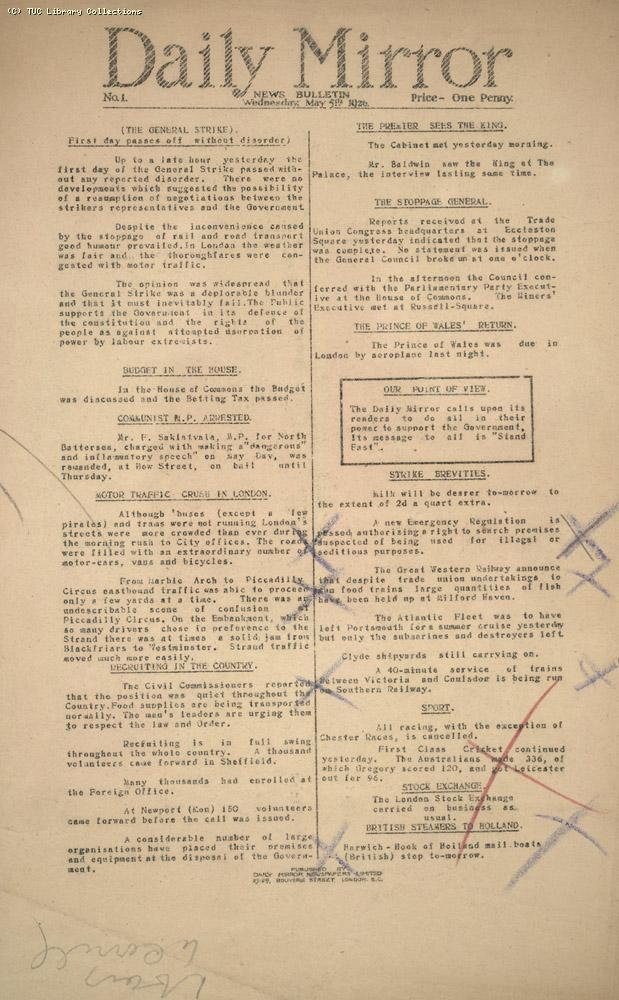 Daily Mirror, 5 May 1926