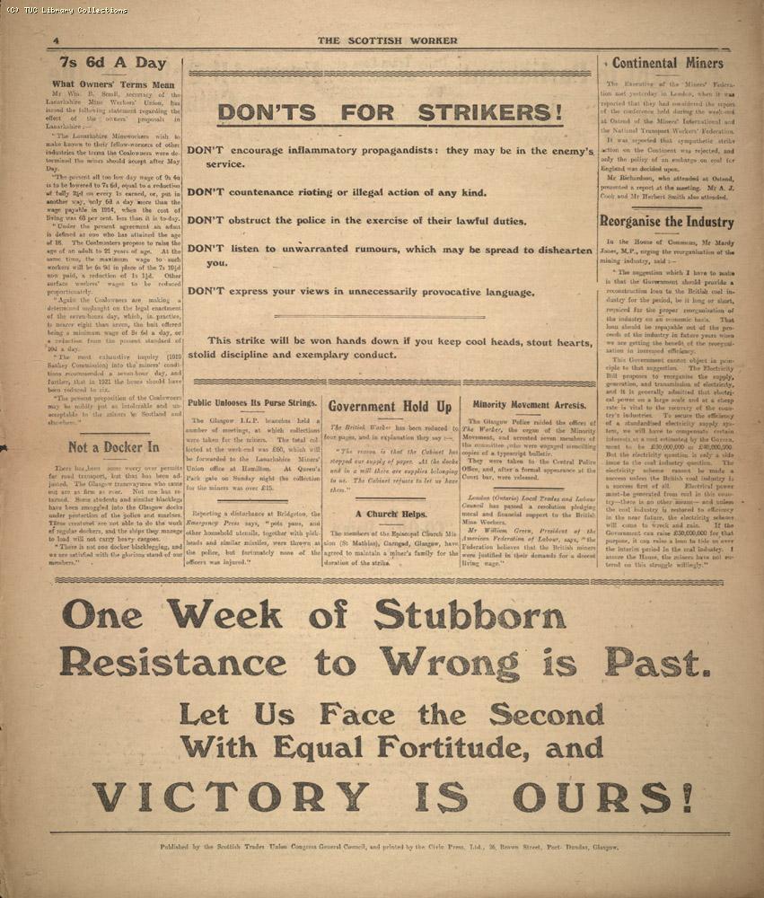 The Scottish Worker, 11 May 1926