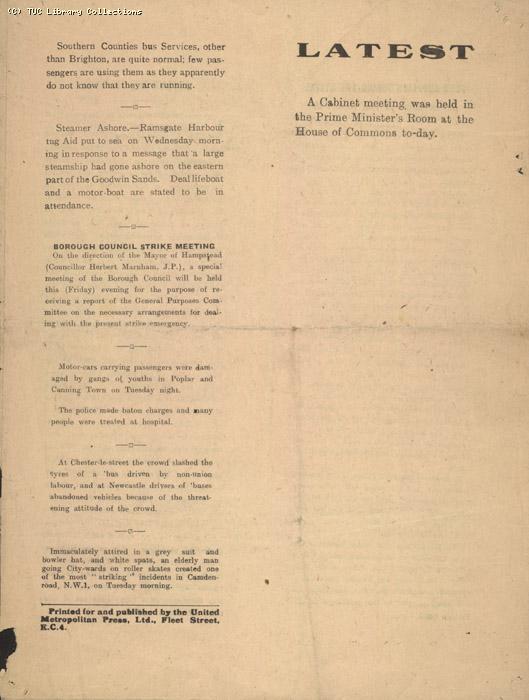 Strike News Special, 8 May 1926