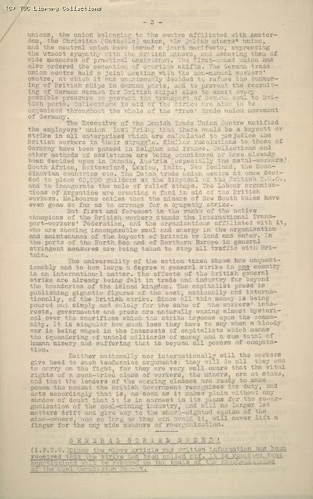 Press Reports - IFTU, 13 May 1926