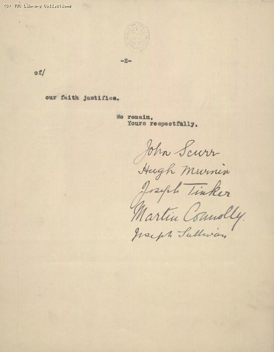 Letter - Cardinal Bourne, 10 May 1926